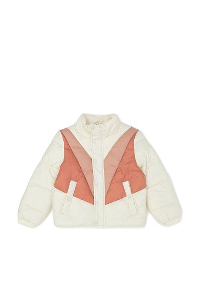 U.S. Polo Assn. Girl's Ecru Coat 50271547 -Vr019