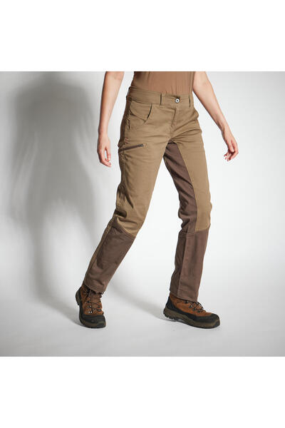 Decathlon Solognac Kadın Avcı Pantolonu - Kahverengi - Avcılık ve Doğa Gözlemi - 500