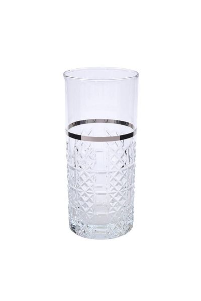 Canba Paris Boutique 6-Piece Soft Drink Glass Platinum