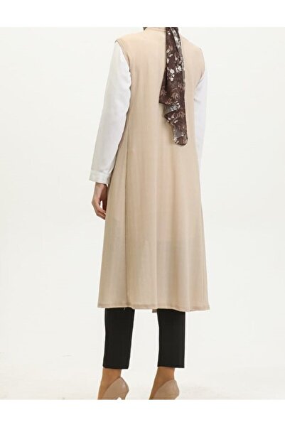 RESPİRO Comfortable Cut Large Size Mother Vest - Seasonal, Long Flowy