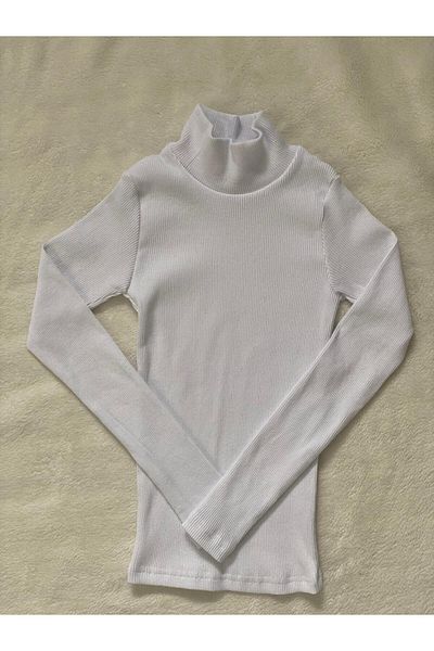Wearflawless Women's Long Sleeve Ribbed Turtleneck Knitted Blouse