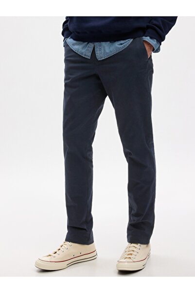 GAP Erkek Lacivert GapFlex Slim Fit Khaki Pantolon