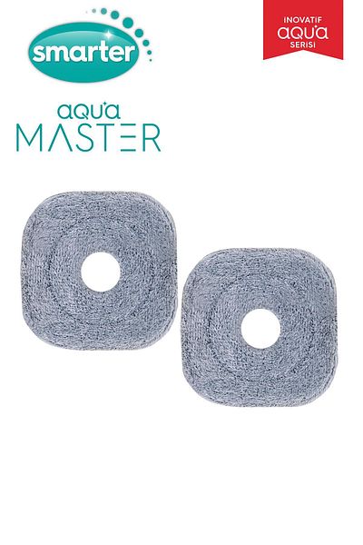SMARTER Aqua Master Automatic Cleaning Kit Mop 2 Pcs Replacement Edible and Squeeze Water Separation Feature