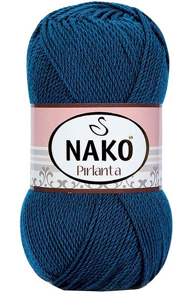 NAKO 1 Piece Diamond Amigurumi Hand Knitting Yarn Wool Petrol Blue 10328