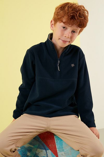 Lela Μαλακή υφή με φερμουάρ γιακάς Raised Winter Fleece Unisex Παιδικό Fleece 5905002