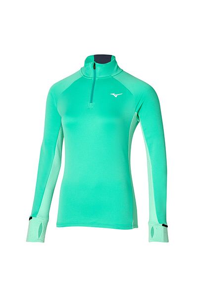 MIZUNO Warmalite Women's Half Zipper Sweatshirt Green
