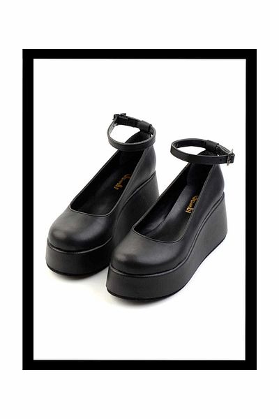 Bambi Pantofi cu toc cu pană pentru femei negre K 01154180009
