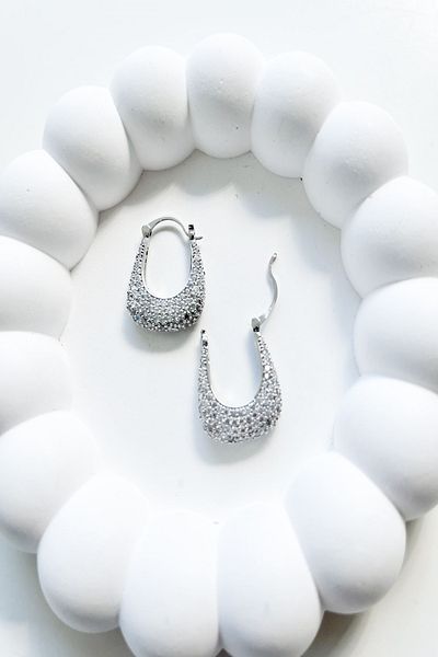 Pretty أقراط نموذج بيضاوي