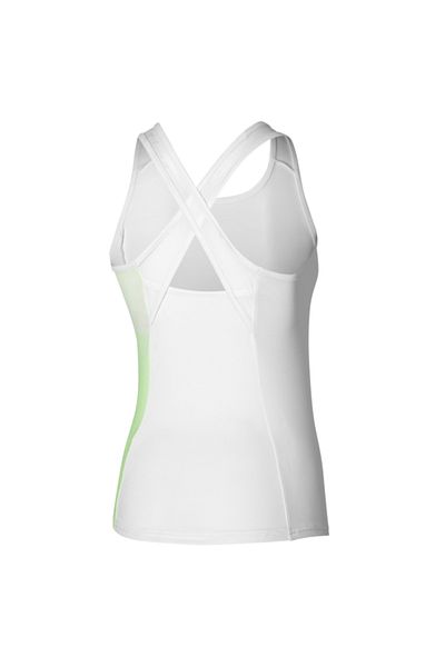MIZUNO Release Printed Tank Γυναικείο Αμάνικο T-Shirt Λευκό/πράσινο