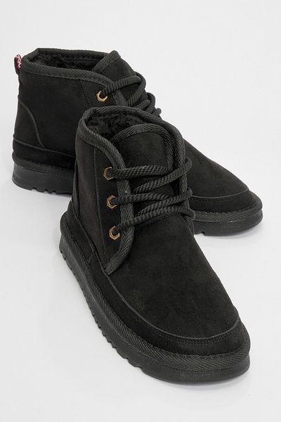 LuviShoes Γυναικεία αθλητικά μποτάκια MİNGO Μαύρα Lace-Up