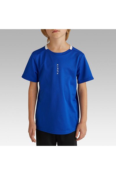 Decathlon Blue Essentiel Kipsta Kids Football Shirt