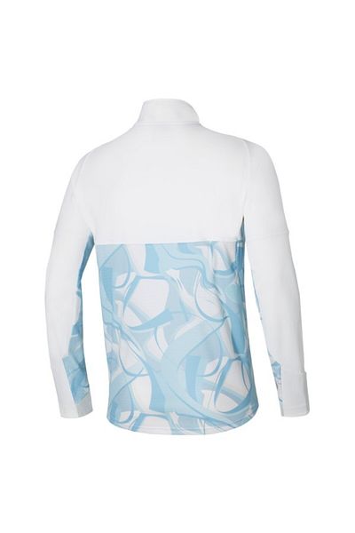 MIZUNO Paris Athlete Men's Warm up Hybrid Jacket - Windbreaker White / Patterned
