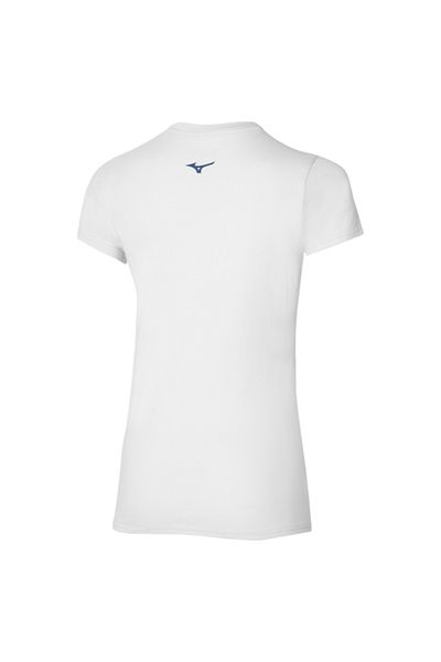 MIZUNO Λευκό Γραφικό T-Shirt Παρίσι Γυναικείο