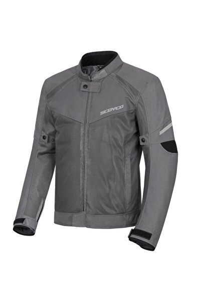 Scoyco Jk118 Yazlık Fileli Kadın Mont Gri