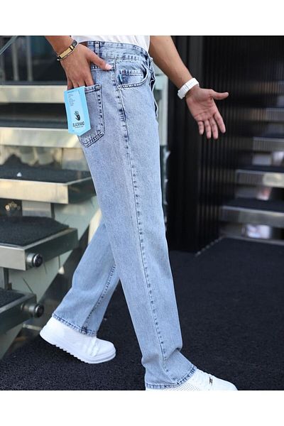 Z1MAN Ice Blue Baggy Pants