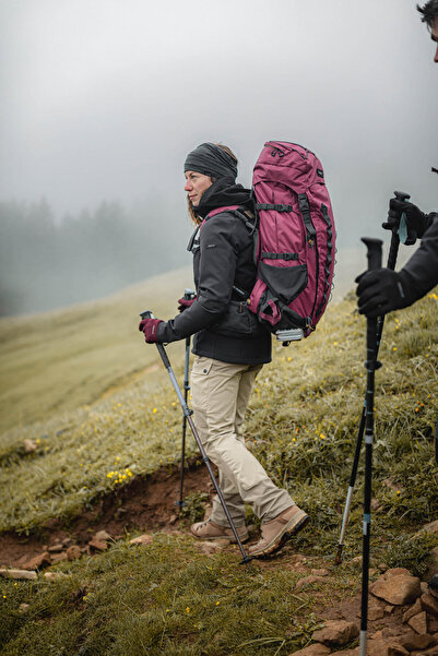 Decathlon Forclaz Kadın Outdoor Rüzgar Kesen Softshell Mont - Siyah - MT500
