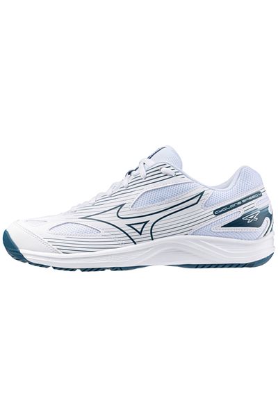 MIZUNO حذاء كرة الطائرة Cyclone Speed 4 للجنسين أبيض/أزرق