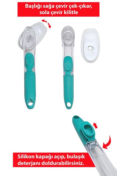 SMARTER Dish Sponge with Detergent Tank 4 Pieces Spare