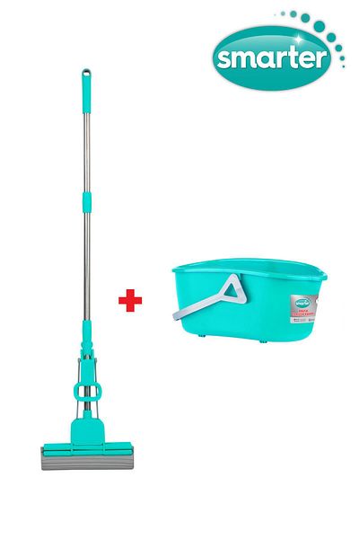 SMARTER Double Squeeze Practical Mop Practical Bucket Mop Mop Cleaning Set