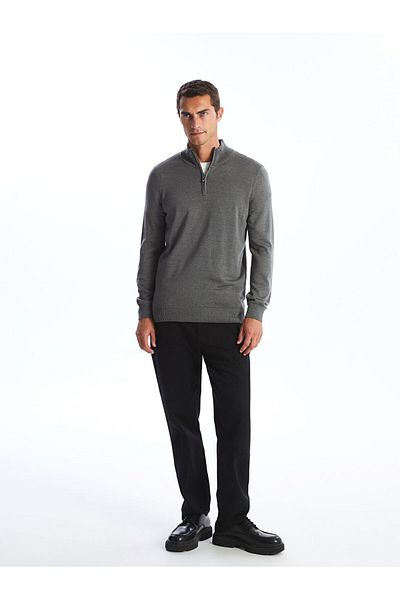 LC Waikiki Lcw Stand Collar Long Sleeve Men's Knitwear Sweater