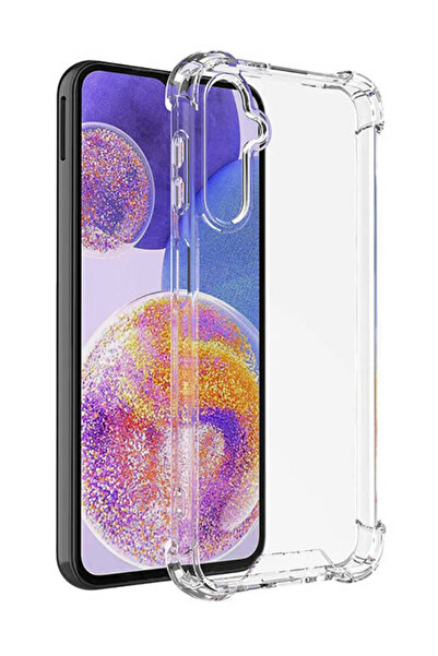 Fibaks Galaxy S24 / S25 Kılıf Airbag Antishock Köşe Korumalı Darbe Emici Crystal Şeffaf Sert Silikon