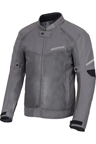 Scoyco JK118 YAZLIK FİLELİ KADIN MONT GRİ
