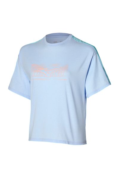 MIZUNO Tricou pentru femei Athletics Graphic Liliac