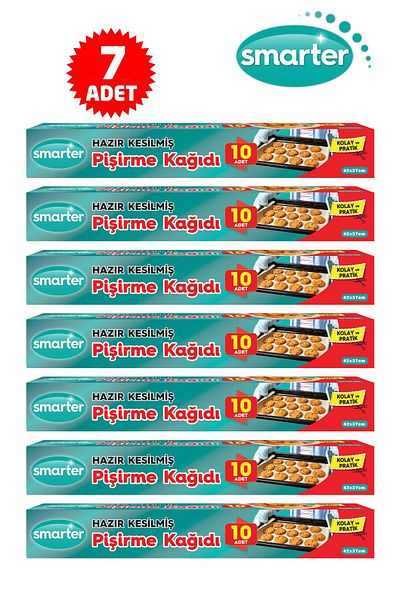 SMARTER 7 Pack Oily Baking Paper 10 Pieces X 7