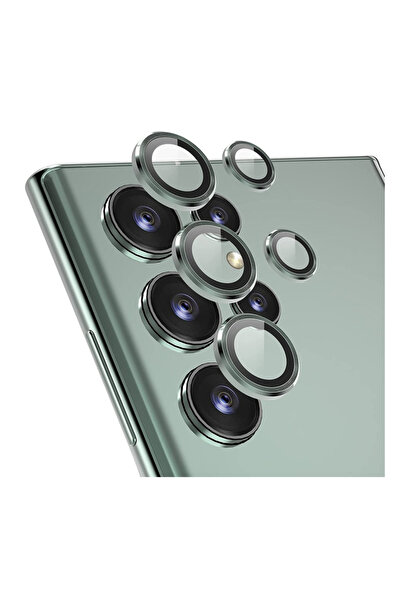 Fibaks Samsung Galaxy S22 Ultra Çerçeveli Kamera Lens Koruyucu