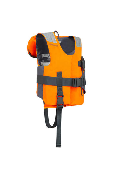 Decathlon Tribord Çocuk Can Yeleği - 15-40 Kg - Turuncu/Gri - LJ100N Easy