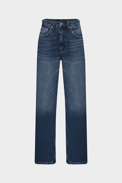 Açelya Okcu High Waist Tailored Baggey Balloon Women's Jean Trousers