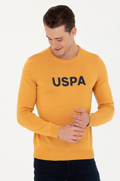 U.S. Polo Assn. Pulover pentru bărbați mustard - 50272090 -VR072