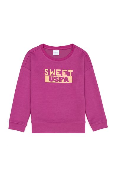 U.S. Polo Assn. Hanorac violet pentru fete 50272431 -VR037