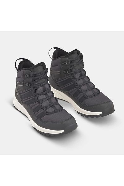 Decathlon حذاء ثلج رجالي مقاوم للماء للاستخدام الخارجي - أسود - Sh500 Mid