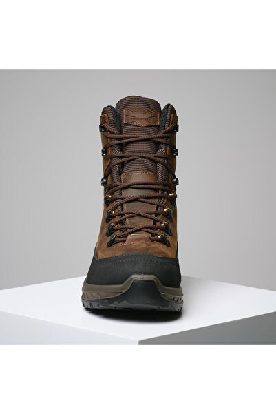 Decathlon Solognac Erkek Su Geçirmez Deri Avcı Botu - Kahverengi - Vibram Tabanlı - Crosshunt 500