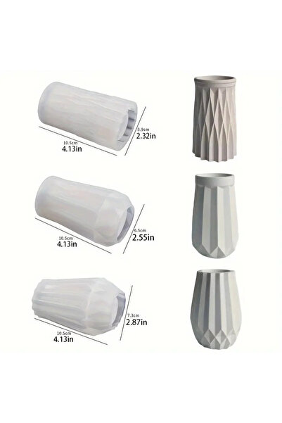 aksenbirstore DEKORATİF MİNİ SAKSI 3 ADET-001