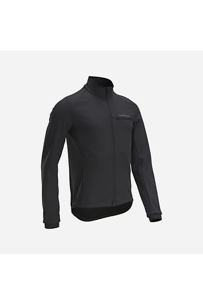 Decathlon معطف دراجة الطريق للرجال من Van Rysel - أسود - Rc100