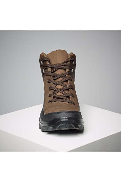 Decathlon Solognac Erkek Deri Avcı Botu - Kahverengi - Avcılık ve Doğa Gözlemi - Crosshunt 100 D