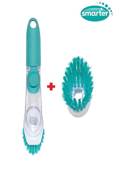 SMARTER Dish Brush with Detergent Tank and Brush Spare Gift