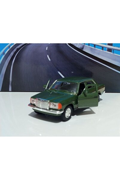 WELLY Dianomi - W123 Yeşil Mercedes Benz Metal Araba Çek Birak
