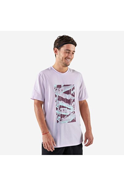 Decathlon Kuikma Erkek Tenis Tişörtü - Eflatun - Soft