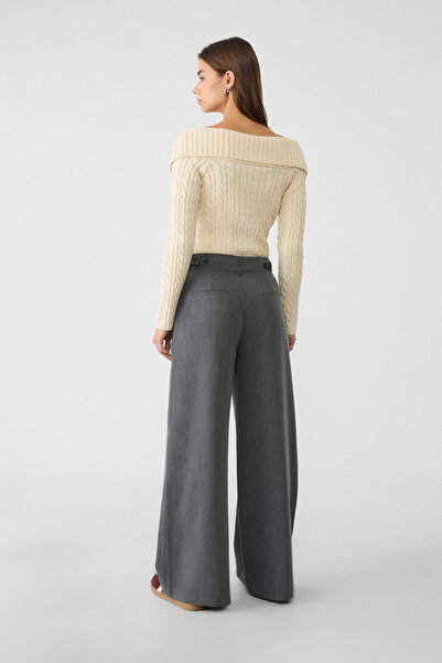 Stradivarius Extra Wide Leg Adjustable Pants