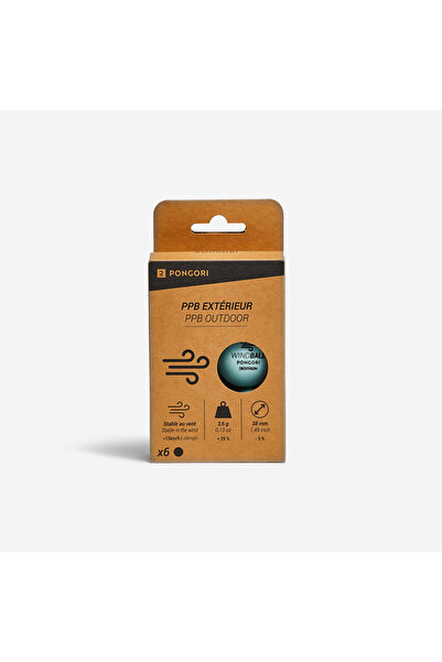 Decathlon Pongori Dış Mekan Masa tenisi topu - 6 kat rüzgara dayanıklı