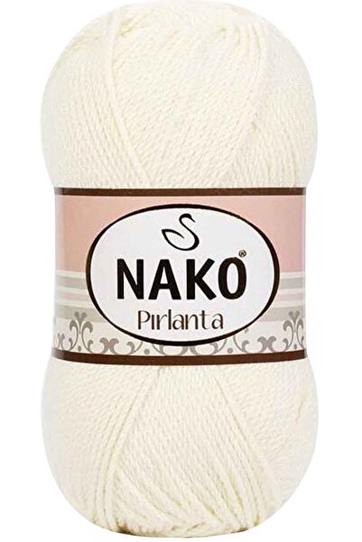 NAKO 1 komad dijamantne amigurumi pređe za ručno pletenje, vuna ekru 300