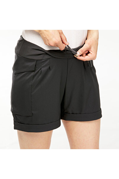 Decathlon Kadın Outdoor Şort - Siyah - Nh500 Regular