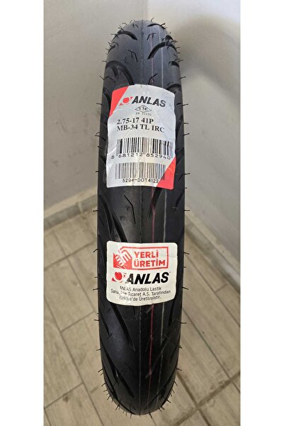 IRC 275-17 Tubeless Mb-34 2.75-17 Motorsiklet Lastiği