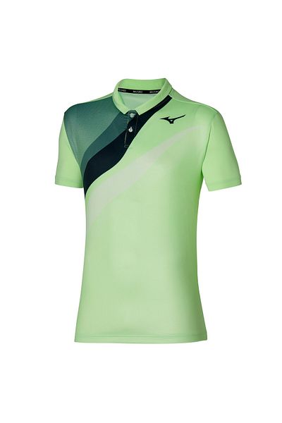 MIZUNO Ανδρικό μπλουζάκι τένις Release Shadow Polo Πράσινο