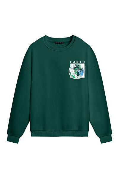 Mounte Bianca Unisex Zemlja - Obična majica sa kapuljačom