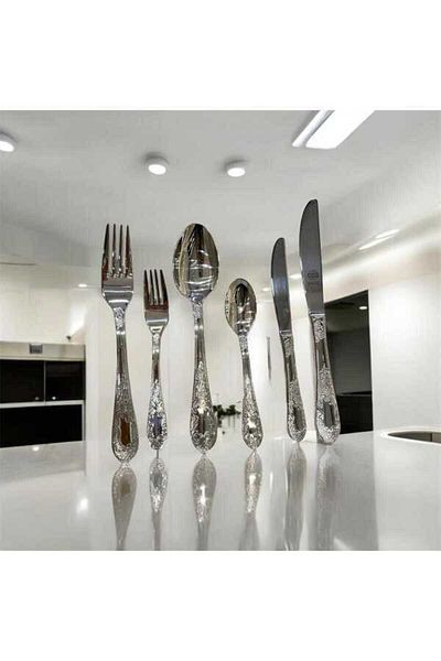 Monna Rosa Ramona 96 Piece GGS Solingen Fork Spoon Bias Set