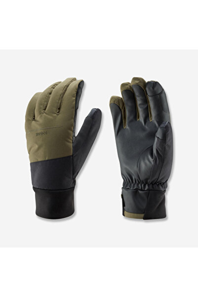 Decathlon Mănuși de schi calde și impermeabile pentru adulți Wedze - kaki / n...
